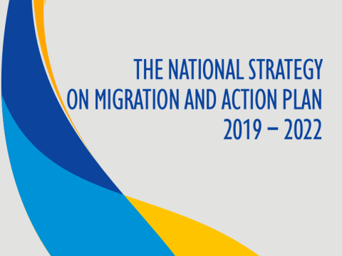 The National Strategy On Migration And Action Plan 2019 - 2022; cover image